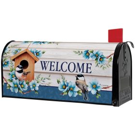 "Chickadee Royal" Mailbox Cover
