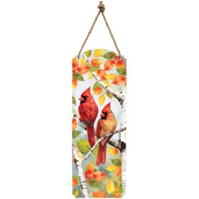 "Autumn Cardinal Pair" Metal Wall Décor
