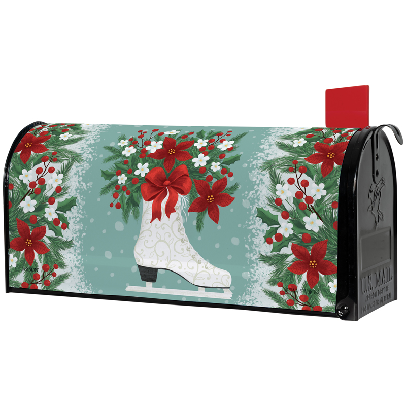 "White Skate" Mailbox Cover