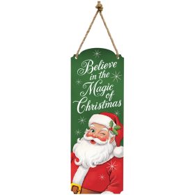 "Believe Santa" Metal Wall Décor