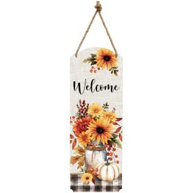"Fall Floral Jar" Metal Wall Décor