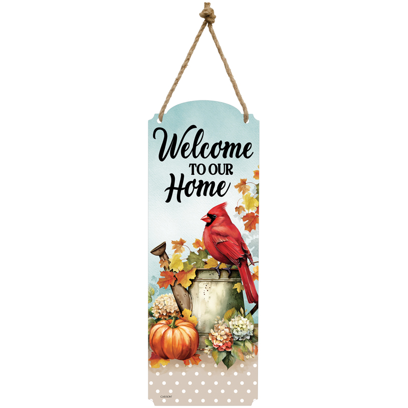 "Harvest Cardinal" Metal Wall Décor