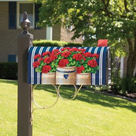 Geranium Crock Mailbox Cover