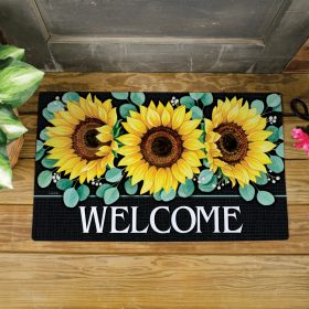 Sunflower Welcome Mat
