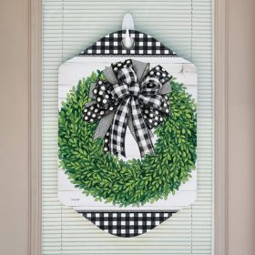 Gingham Wreath Premier Door Hanger