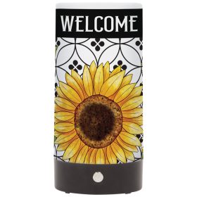 "Welcome Sunflowers Tabletop Light