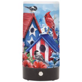 "Patriotic Birdhouse" Tabletop Light
