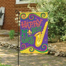 "Mardi Gras Sounds" Dura Soft™ Garden Flag