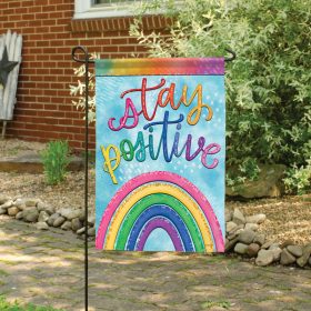 GlitterTrends™ "Positivity" Garden Dura Soft™ Flag
