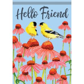 "Hello Friend" Dura Soft™ Flag - Garden 13 x 18