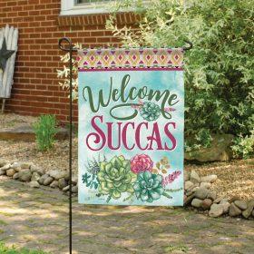 "Welcome Succas" Dura Soft™ Flag - Garden 13 x 18