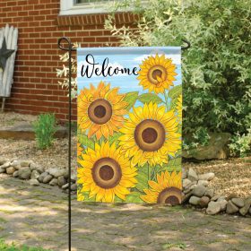 "Bright & Sunny" Dura Soft™ Flag - Garden 13 x 18
