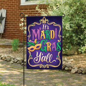 "Mardi Gras" Dura Soft™ Flag - Garden 13 x 18