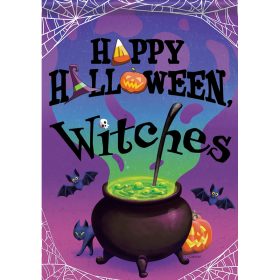 "Halloween Witches" Durasoft™ Flag - Garden 12.5 x 18