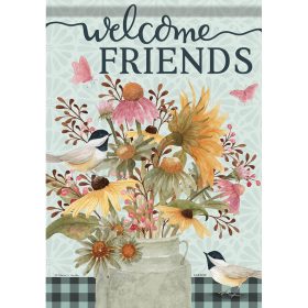 "Welcome Fall Floral" Durasoft™ Flag - Garden 12.5 x 18