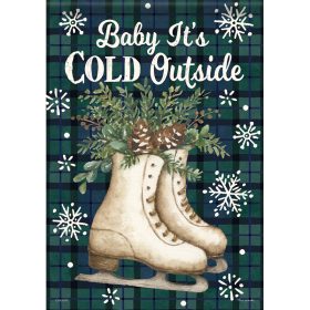 "Cold Outside" Durasoft™ Flag - Garden 12.5 x 18