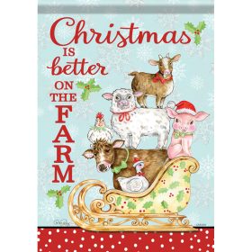"Christmas Stack" Durasoft™ Flag - Garden 12.5 x 18