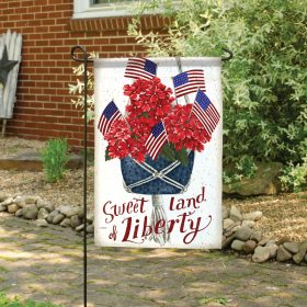 "Sweet Land Of Liberty" Dura Soft™ Flag - Garden 13 x 18