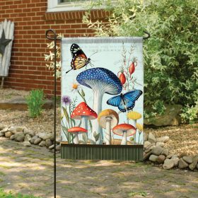 "Mushroom Garden" Dura Soft™ Flag - Garden 13 x 18
