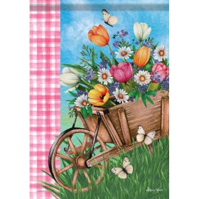 "Spring Wagon" Dura Soft™ Flag - Garden 13 x 18