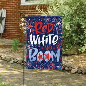 "Red White & Boom" Dura Soft™ Flag - Garden 13 x 18