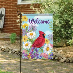 "Stop & Smell The Flowers" Dura Soft™ Flag - Garden 13 x 18