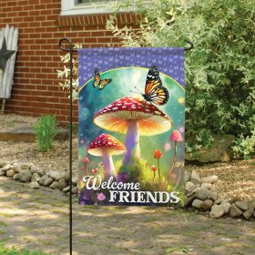 "Mystic Mushrooms" Dura Soft™ Flag - Garden 13 x 18