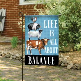 "Balance" Dura Soft™ Flag - Garden 13 x 18