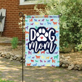 "Dog Mom" Dura Soft™ Flag - Garden 13 x 18