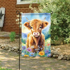 "Highland & Wildflowers" Dura Soft™ Flag - Garden 13 x 18
