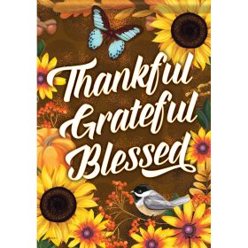 "Thankful"  Durasoft™ Flag - Garden 12.5 x 18