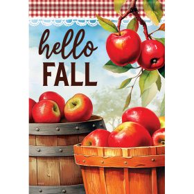 "Hello Fall Harvest"  Durasoft™ Flag - Garden 12.5 x 18