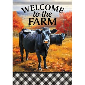 "Welcome to the Farm"  Durasoft™ Flag - Garden 12.5 x 18
