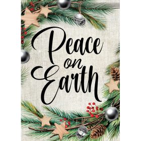 "Peace on Earth"  Durasoft™ Flag - Garden 12.5 x 18