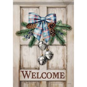 "Welcome Door"  Durasoft™ Flag - Garden 12.5 x 18