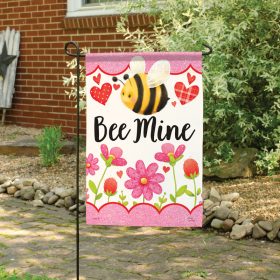 "Bee Mine" Dura Soft™ Garden Flag - Garden 13 x 18