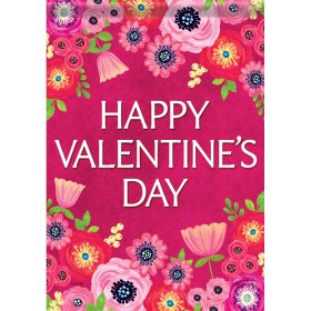 "Valentines Floral" Dura Soft™ Garden Flag - Garden 13 x 18