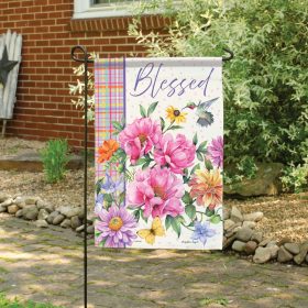 "Blessed Floral" Dura Soft™ Garden Flag - Garden 13 x 18