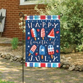 "Happy 4th" Dura Soft™ Garden Flag - Garden 13 x 18