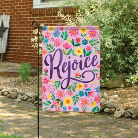 "Rejoice" Dura Soft™ Garden Flag - Garden 13 x 18