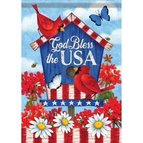 "God Bless USA" Dura Soft™ Garden Flag - Garden 13 x 18