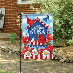 "God Bless USA" Dura Soft™ Garden Flag - Garden 13 x 18