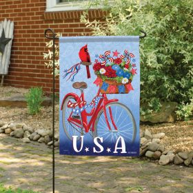 "American Bicycle" Dura Soft™ Garden Flag - Garden 13 x 18