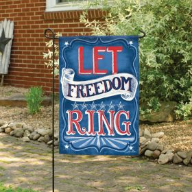 "Let Freedom Ring" Dura Soft™ Garden Flag - Garden 13 x 18