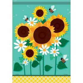 "Bee Sunny" Dura Soft™ Garden Flag - Garden 13 x 18
