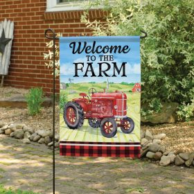 "Welcome Farm" Dura Soft™ Garden Flag - Garden 13 x 18
