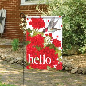 "Hello Hummingbird" Dura Soft™ Garden Flag - Garden 13 x 18
