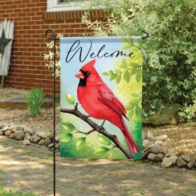"Cardinal View" Dura Soft™ Garden Flag - Garden 13 x 18