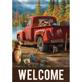 "Pastime River" Dura Soft™ Garden Flag - Garden 13 x 18