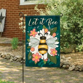 "Let it Bee" Dura Soft™ Garden Flag - Garden 13 x 18